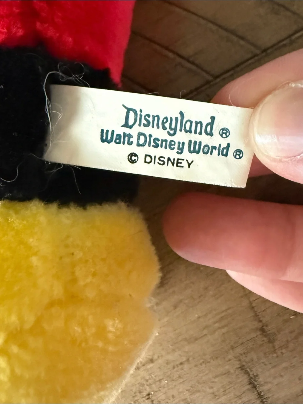 Vintage Disney Mickey Mouse Plush Canasa Korea Disneyland Walt Disney World